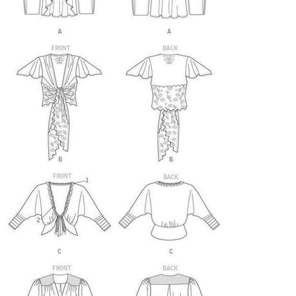 Sewing Pattern Vogue V9121 Elizabeth Gillett Jacket Shrugs Boleros L-XXL16-26 UC - Picture 4 of 10